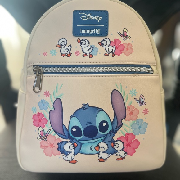 Loungefly Disney Lilo & Stitch Stitch With Ducks Mini Backpack - Picture 2 of 3